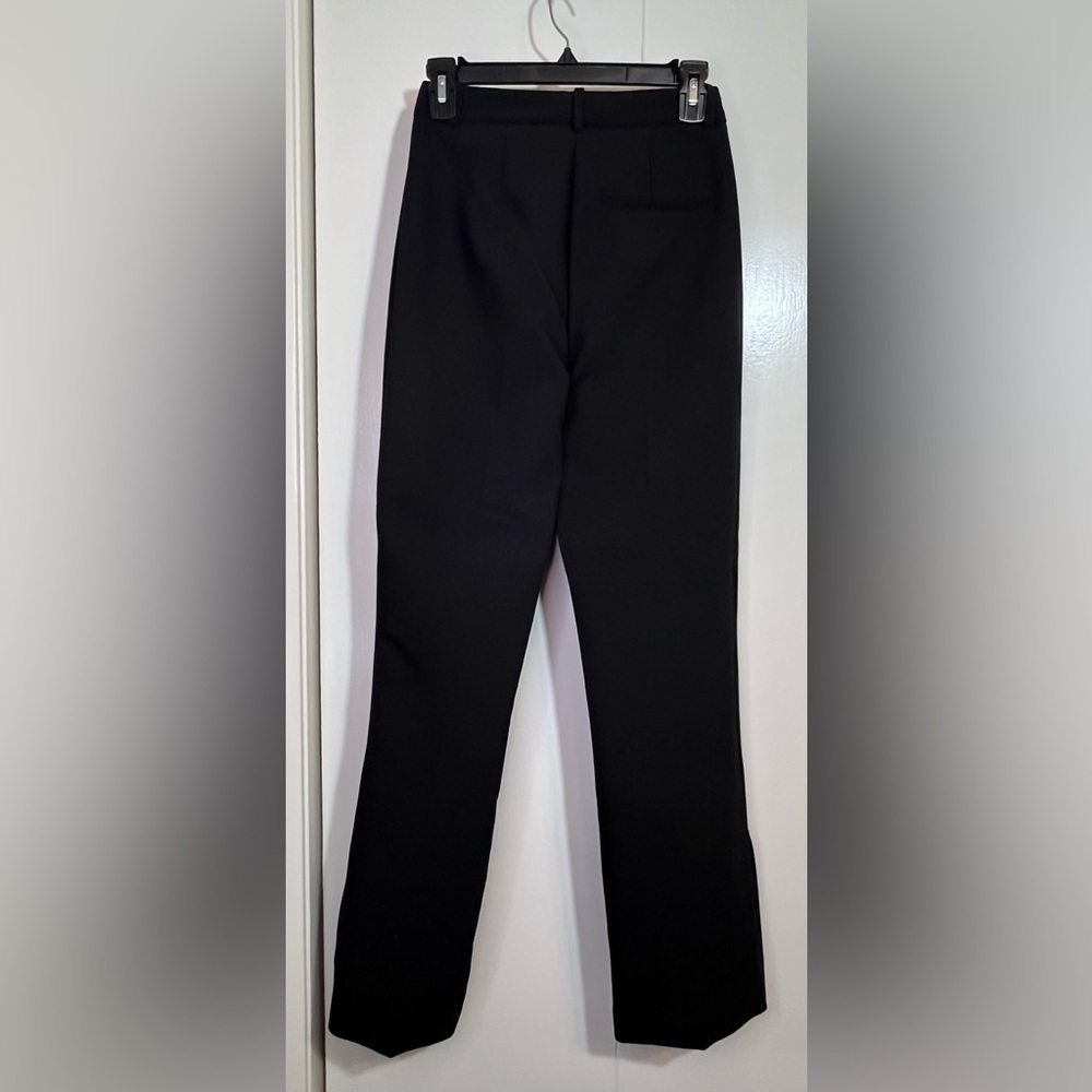Zara Dress Pants Women’s Size XS - Black With Zipper Closure - Picture 3 of 9